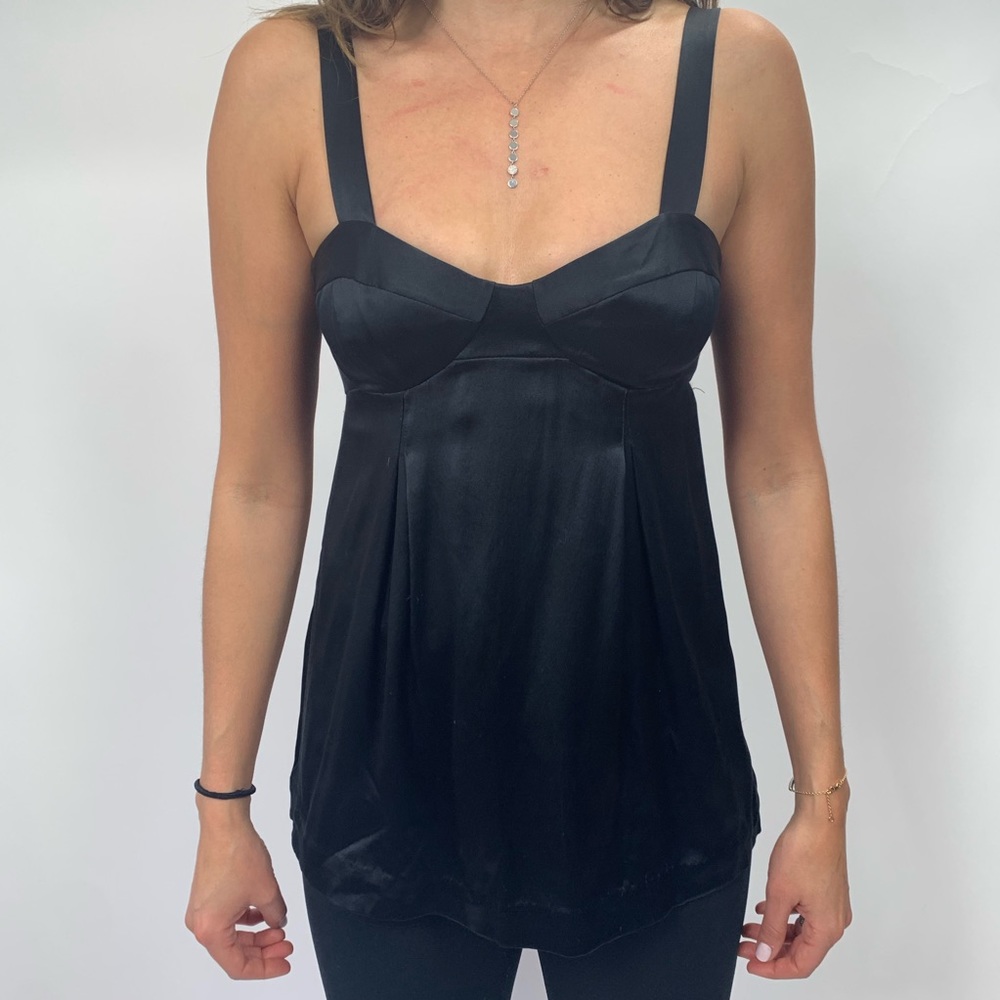 Rebecca Taylor black silk tank size 6